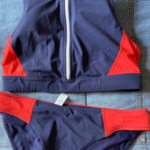 Athleta swim suit and rash guard